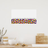 Poster Fruits de l'Esprit Points Art Imprimer (Cuisine)