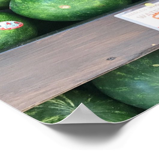 Poster Fruits de melon à vendre à la ferme (Coin)