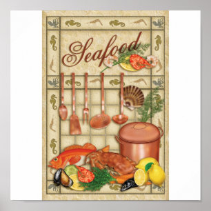 Poster fruits de mer