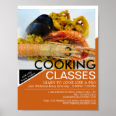 Poster Fruits de mer, Cuisines de classes Publicité (Devant)