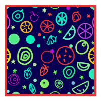 Fruits de Neon Couleurs Motifs