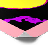 Poster Fruits de Neon Vibrants (Coin)