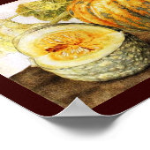 POSTER FRUITS DE SAISON / CITROUILLE (Coin)