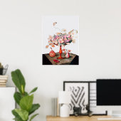 POSTER FRUITS DE SAISON / JASMINS ET PRUNES (Bureau à domicile)