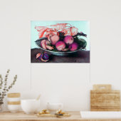 POSTER FRUITS DE SAISON / PÊCHES ET PRUNES (Cuisine)