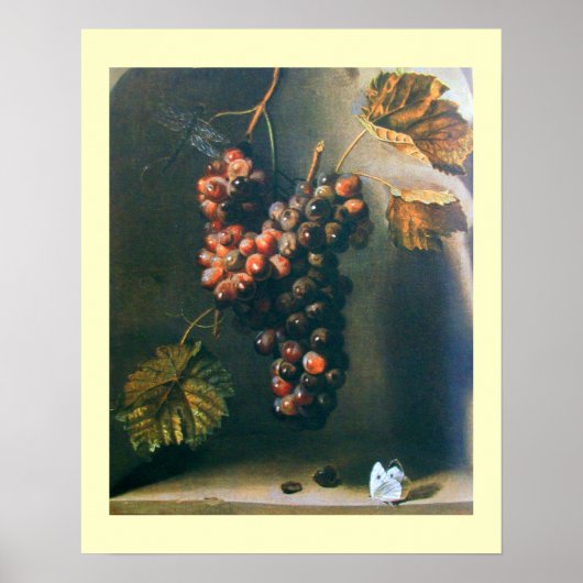 Poster FRUITS DE SAISON -PROSPÉRITÉ crème brun jaune (Devant)