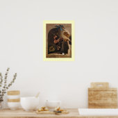 Poster FRUITS DE SAISON -PROSPÉRITÉ crème brun jaune (Cuisine)