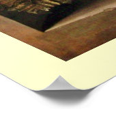 Poster FRUITS DE SAISON -PROSPÉRITÉ crème brun jaune (Coin)
