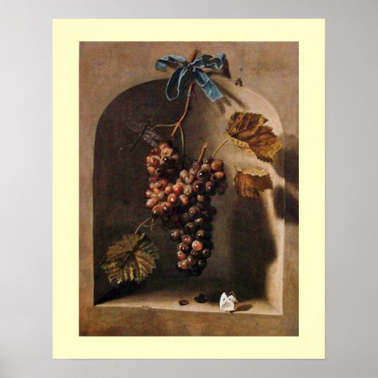 Poster FRUITS DE SAISON -PROSPÉRITÉ crème brun jaune (Devant)