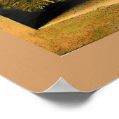 Poster FRUITS DE SAISON -PROSPÉRITÉ jaune brun (Coin)