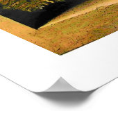 Poster FRUITS DE SAISON -PROSPÉRITÉ jaune brun blanc (Coin)