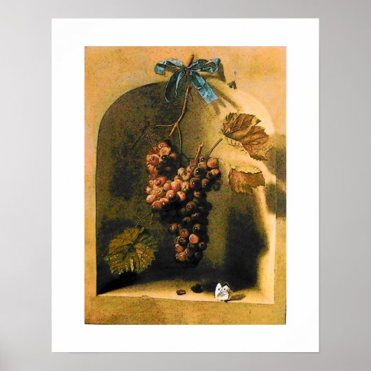 Poster FRUITS DE SAISON -PROSPÉRITÉ jaune brun blanc (Devant)