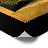 Poster FRUITS DE SAISON -PROSPÉRITÉ jaune brun noir (Coin)