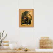 Poster FRUITS DE SAISON -PROSPÉRITÉ jaune marron (Cuisine)