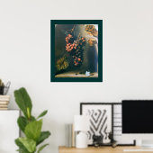 Poster FRUITS DE SAISON -PROSPÉRITÉ jaune marron vert (Bureau à domicile)
