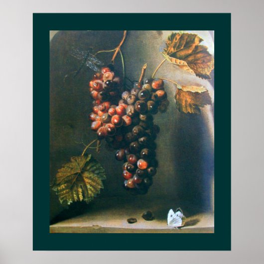 Poster FRUITS DE SAISON -PROSPÉRITÉ jaune marron vert (Devant)