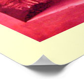 Poster FRUITS DE SAISON -PROSPÉRITÉ rose crème rouge anti (Coin)