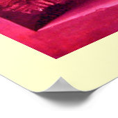 Poster FRUITS DE SAISON -PROSPÉRITÉ rose crème rouge anti (Coin)