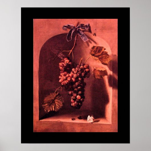 Poster FRUITS DE SAISON -PROSPÉRITÉ rose rouge violet (Devant)