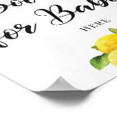 Poster Fruits d'été Livres citrons pour bébé signe (Coin)