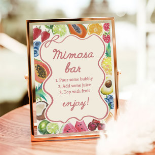 Poster Fruits Du Marché Barre Mimosa Nuptiale