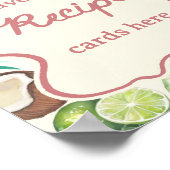 Poster Fruits du marché frais pour une baby shower de mar (Coin)