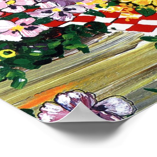 Poster Fruits et fleurs (Coin)