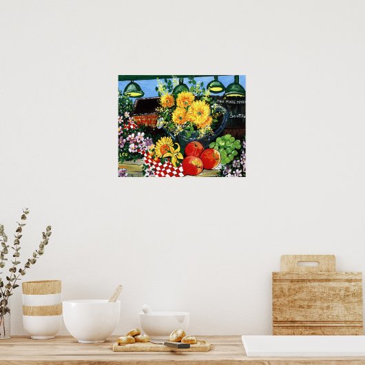 Poster Fruits et fleurs (Cuisine)