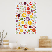 Poster Fruits et légumes (Cuisine)