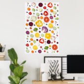 Poster Fruits et légumes (Bureau à domicile)