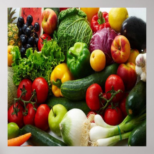 POSTER FRUITS ET LÉGUMES (Devant)