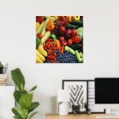 POSTER FRUITS ET LÉGUMES (Bureau à domicile)