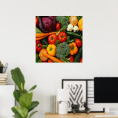 POSTER FRUITS ET LÉGUMES (Bureau à domicile)