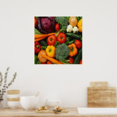 POSTER FRUITS ET LÉGUMES (Cuisine)