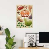 Poster Fruits et légumes de la saison d'automne (Bureau à domicile)