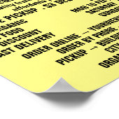 Poster Fruits et légumes, Greengrocers (Coin)