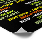 Poster Fruits et légumes, Greengrocers (Coin)