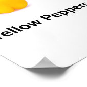 Poster Fruits et légumes jaunes (Coin)