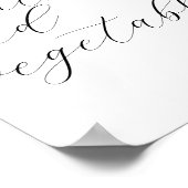 Poster Fruits et légumes Monogramme Petite entreprise (Coin)