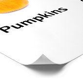 Poster Fruits et légumes orange (Coin)