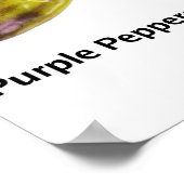 Poster Fruits et légumes pourpres et bleus (Coin)