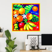 Poster Fruits Étonnants Ciel Étoffant. Commandez dès main (Bureau à domicile)