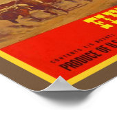 Poster Fruits fins du Wagon Train des années 1940 (Coin)