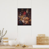 Poster Fruits, fleurs et insectes de Jan van Huysum (Cuisine)