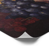 Poster Fruits, fleurs et insectes de Jan van Huysum (Coin)