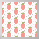 Poster Fruits fraises arrière - plan (Devant)