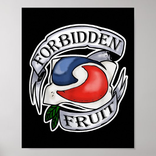 Poster Fruits interdits Stupide Ado Challenge Tattoo Pod (Devant)