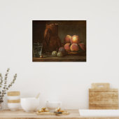 Poster Fruits, Jug & Verre - Jean-Siméon Chardin Beaux-Ar (Cuisine)