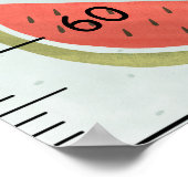 Poster Fruits mignons Graphique de croissance (Coin)