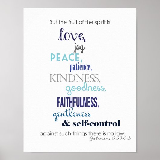 Poster Fruits of the Spirit (Devant)